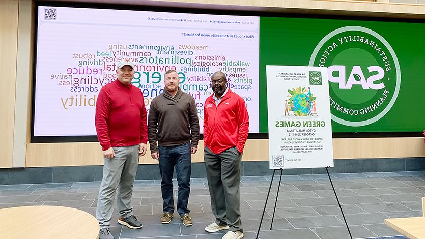 Members of SAPC (From left to right) Dr. Edward Antonio, Richie Williams, and Michael Caputo. Photo by Lauretta Russell ’26/Marist College. 